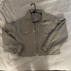 Tahari Women's Beige Bomber Jacket